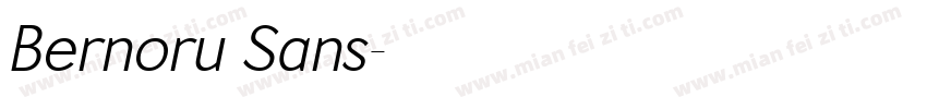Bernoru Sans字体转换